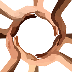 Hands forming circle